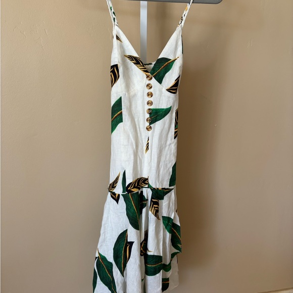 Farm Rio  Green Leaf Backless Dress - Picture 7 of 7